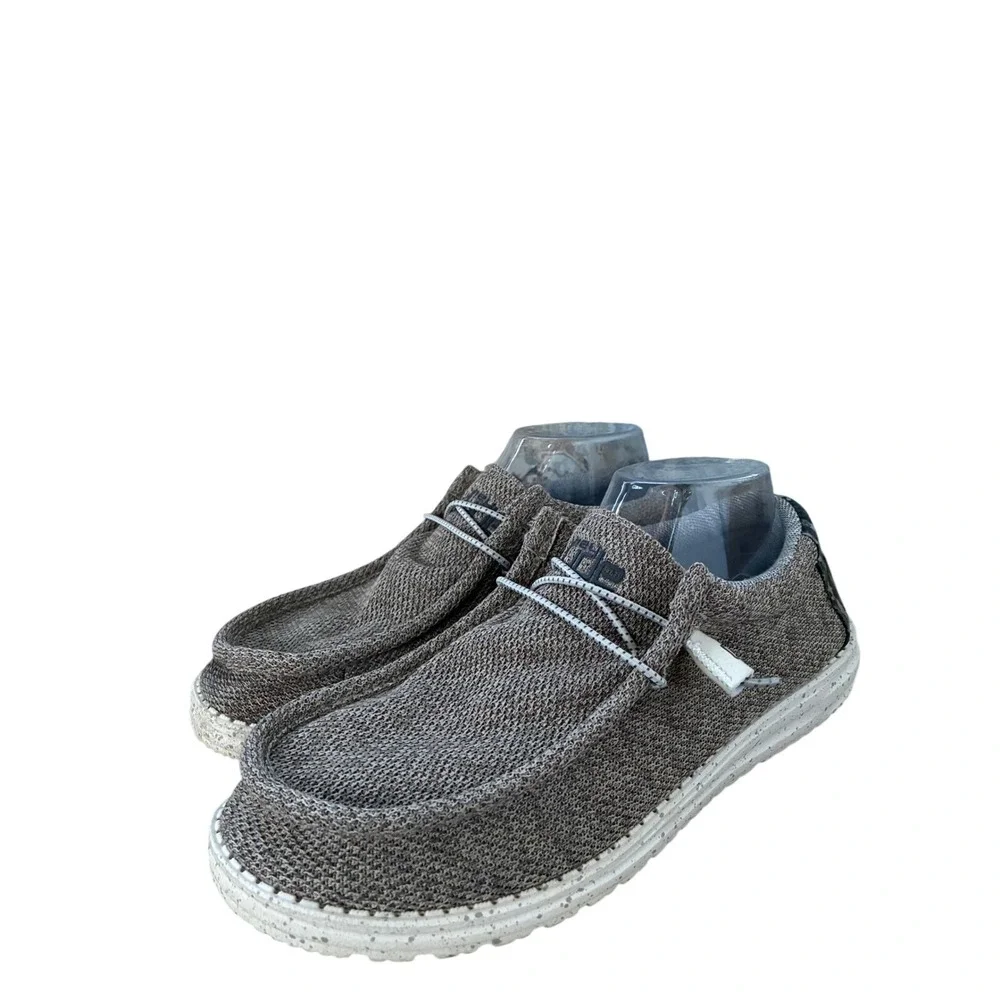 Hey Dude Wally Sox Brown Camo Knit Slip On Loafers Mens‎ 8